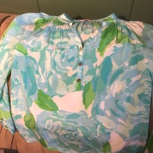 Lilly Pulitzer Elsa silk blouse